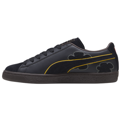 Puma basket shoes black online