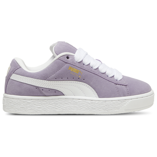 

Girls PUMA PUMA Suede XL - Girls' Grade School Basketball Shoe Purple/White Size 04.0