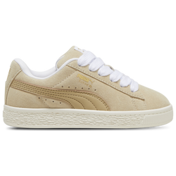 Girls' Preschool - PUMA Suede XL - Putty/Warm White