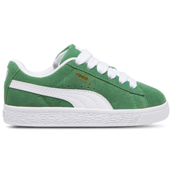 Girls' Preschool - PUMA Suede XL - Green/White