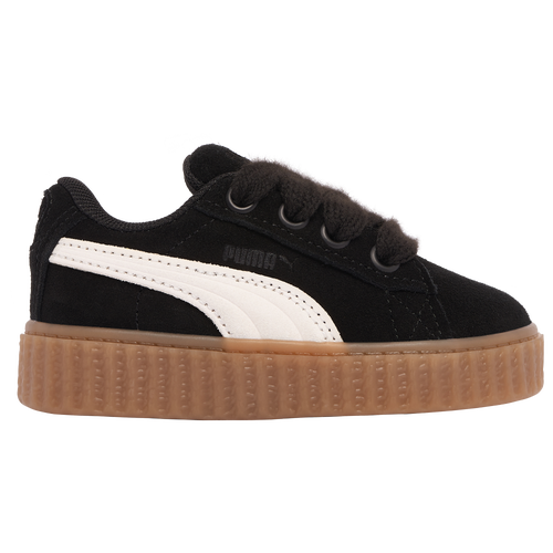 

PUMA Girls PUMA x FENTY Creeper Phatty - Girls' Toddler Basketball Shoes Warm White/Gum/Puma Black Size 7.0