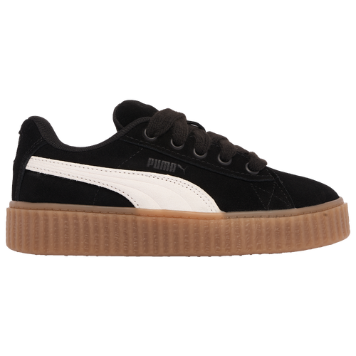 

PUMA Girls PUMA x FENTY Creeper Phatty - Girls' Preschool Basketball Shoes Warm White/Gum/Puma Black Size 13.0