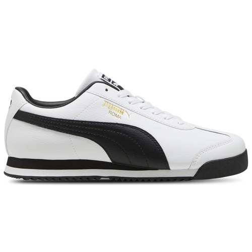 

PUMA Mens PUMA Roma - Mens Running Shoes White/Black Size 10.0