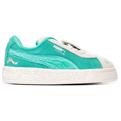 Girls' Toddler - PUMA Suede XL Squishmallows Winston - Snow/Elektro Pool