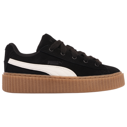 

PUMA Girls PUMA x FENTY Creeper Phatty - Girls' Grade School Basketball Shoes Warm White/Gum/Puma Black Size 6.0