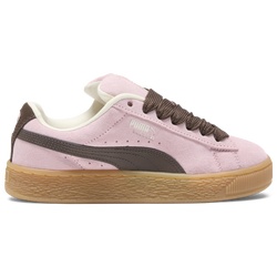 Girls' Grade School - PUMA Suede XL Skate - Brown/Pink