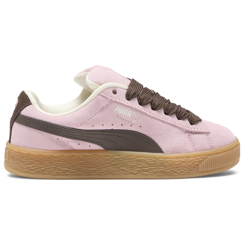 

PUMA Girls PUMA Suede XL Skate - Girls' Grade School Basketball Shoes Brown/Pink Size 07.0