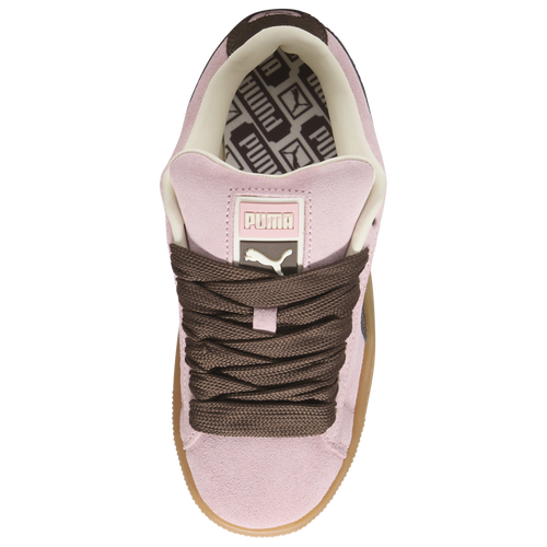 Puma Girls Suede XL Skate Basketball Shoes Brown Pink Size 05.5