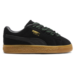 Boys' Preschool - PUMA Suede XL Skate - Black/Tan