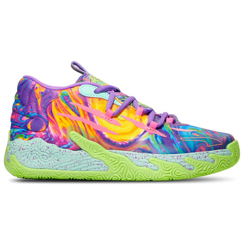 

PUMA Boys Lamelo Ball PUMA MB.03 Be You - Boys' Preschool Shoes Purple/Green/Pink Size 03.0