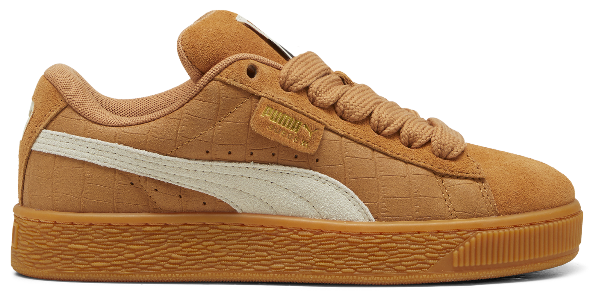 Women's - PUMA Suede XL Elevated - Caramel Latte/Gum