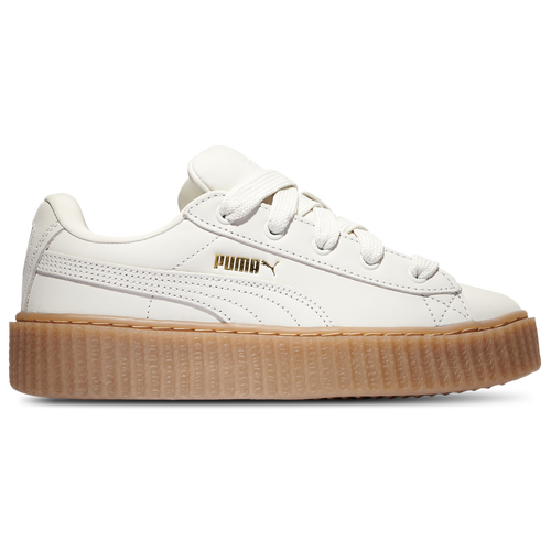 

PUMA Girls PUMA Fenty Creeper Phatty - Girls' Grade School Basketball Shoes White/Gold/Tan Size 4.5