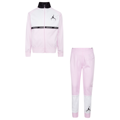 GIRLS - Jordan Jumpman Air Blocked Tricot Set - Black/Pink Foam