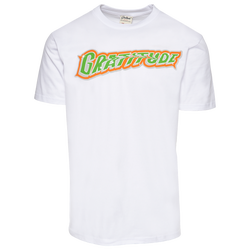 Men's - Gratitude Chicago Retro T-Shirt - White/Green/Orange