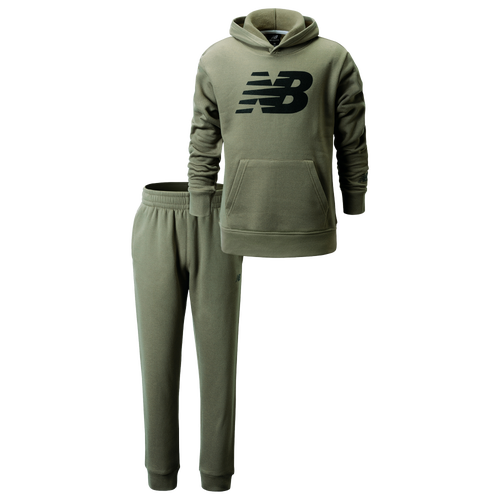 

Boys Preschool New Balance New Balance Hoodie Jogger Set - Boys' Preschool Olive Leaf/Black Size 7