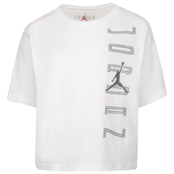 Girls' Preschool - Jordan AJ11 Vert T-Shirt - White/Grey