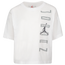 Jordan AJ11 Vert T-Shirt - Girls' Preschool White/Grey