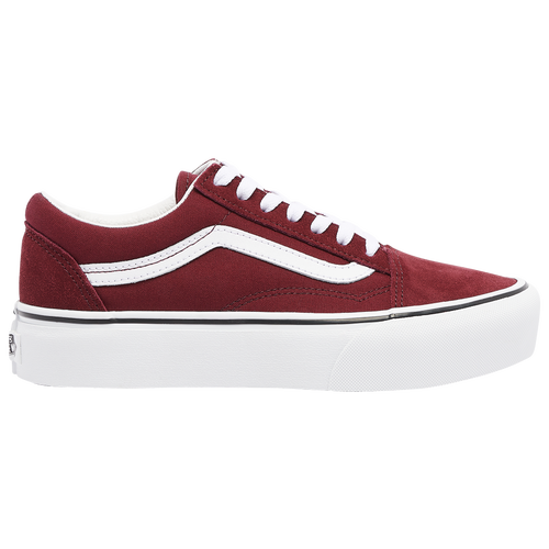 

Vans Womens Vans Old Skool Platform - Womens Skate Shoes Wine/White Size 06.0