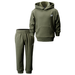 Boys' Preschool - New Balance 2 Piece Fleece Set with Joggers - Green/Dark Olivine