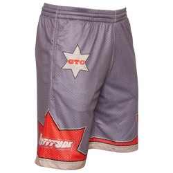 Men's - Gratitude Chicago Retro Mesh Basketball Shorts - Grey/Red