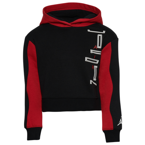 

Girls Preschool Jordan Jordan Varsity Pullover - Girls' Preschool Black/Red Size 4