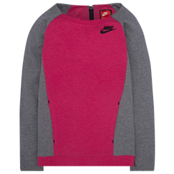 Girls' Preschool - Nike NSW Tech Fleece Dress - Rush Pink/Heather