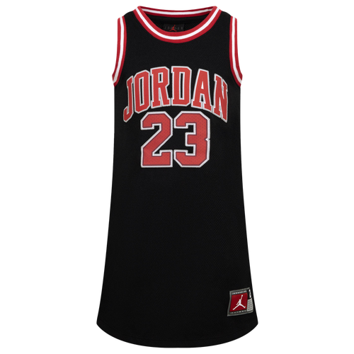 

Girls Preschool Jordan Jordan 23 Jersey Dress - Girls' Preschool Black/Red Size 5