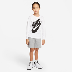 Boys' Preschool - Nike Tech Shorts - White/Dark Grey Heather