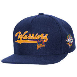 Adult - Mitchell & Ness Warriors Oversweep Snap Cap - Navy
