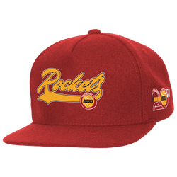 Adult - Mitchell & Ness Rockets Oversweep Snap Cap - Red