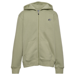 Boys' Grade School - New Balance Classic Full-Zip Fleece - Garter Snake/White