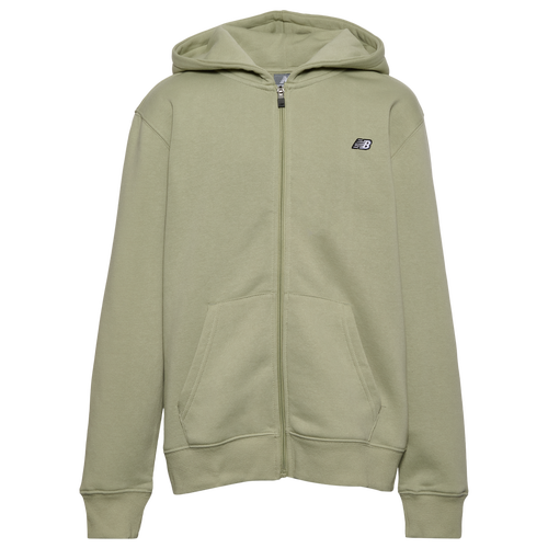 Boys New Balance Classic Full-Zip Fleece - Boys' Grade School Garter Snake/White Size M
