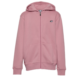 Boys' Grade School - New Balance Classic Full-Zip Fleece - Taffy/White