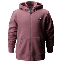 Boys' Grade School - New Balance Classic Full-Zip Fleece - Rosewood