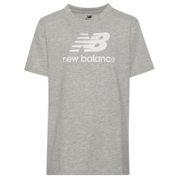 Boys' Grade School - New Balance Core Logo T-Shirt - Grey Heather/White