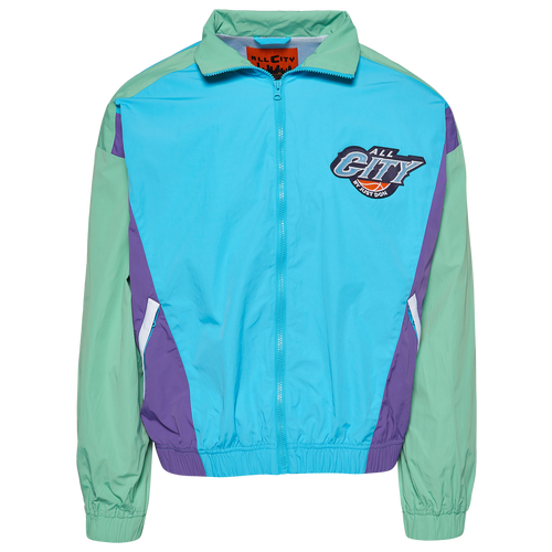 

All City By Just Don Mens All City By Just Don All Star Jacket - Mens White/Green/Grape Size XXL