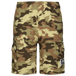 Boys' Grade School - New Balance Camp Print Fleece Shorts - Brown/Rich Oak Camo