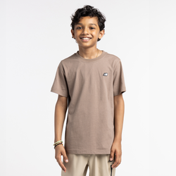 Boys' Grade School - New Balance Left Chest Logo T-Shirt - Mushroom