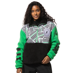 Women's - BHL x LivStreetwear Alabama Made Fleece Pullover - Black/Green