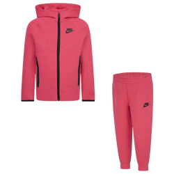 Girls' Preschool - Nike NKN Tech Fleece Set - Aster Pink/Black