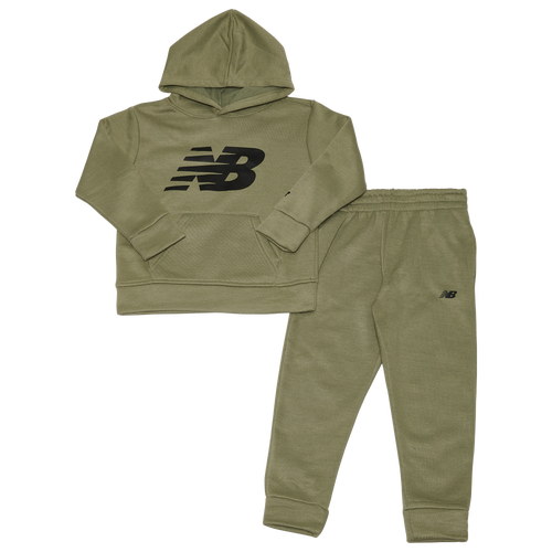 

Boys New Balance New Balance Hoodie And Jogger Set - Boys' Toddler Olive Leaf/Black Size 3T