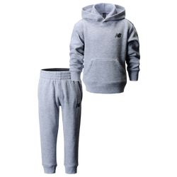 Boys' Toddler - New Balance 2 Piece Fleece Set with Joggers - Grey Heather/Black