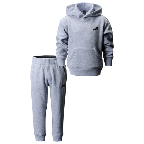 

Boys New Balance New Balance 2 Piece Fleece Set with Joggers - Boys' Toddler Grey Heather/Black Size 2T