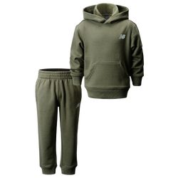 Boys' Toddler - New Balance 2 Piece Fleece Set with Joggers - Dark Olivine/Green