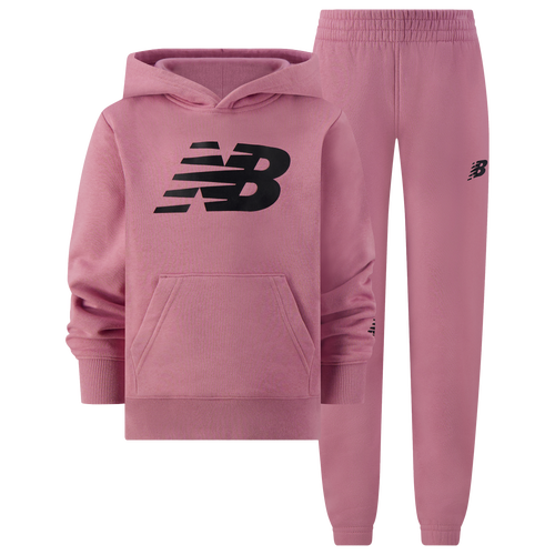 New Balance Boys Preschool   Fleece Set In Pink