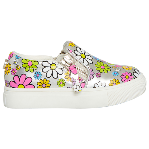 

Girls Steve Madden Steve Madden Glamm Skate Shoes - Girls' Toddler Skate Shoe Silver/Multi Size 12.0