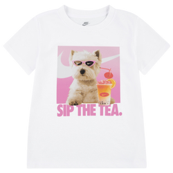 Girls' Preschool - Nike Sip Photo T-Shirt - White/White