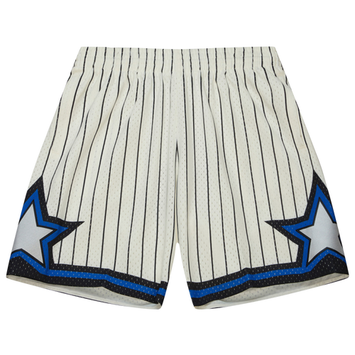 

Mitchell & Ness Mens Orlando Magic Mitchell & Ness Magic Cream Shorts - Mens White/White/White Size S