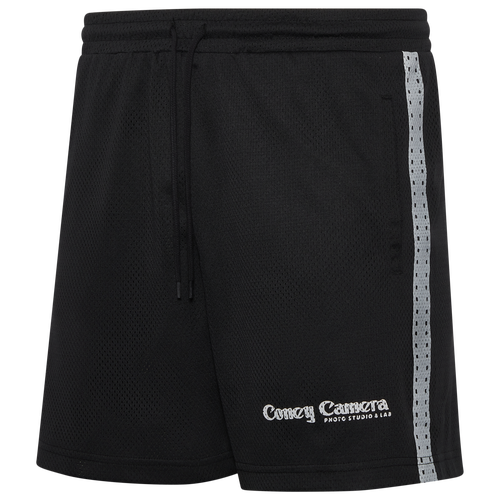 Shop Coney Island Picnic Mens  Camera 5.5" Mesh Shorts In Black/black
