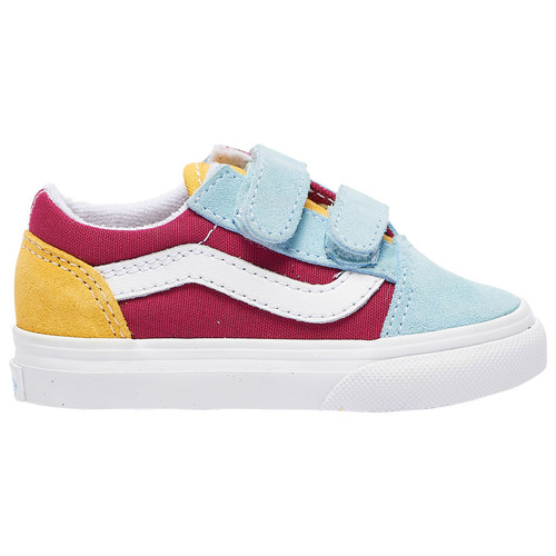 

Boys Vans Vans Old Skool - Boys' Toddler Shoe Multi/White Size 06.0